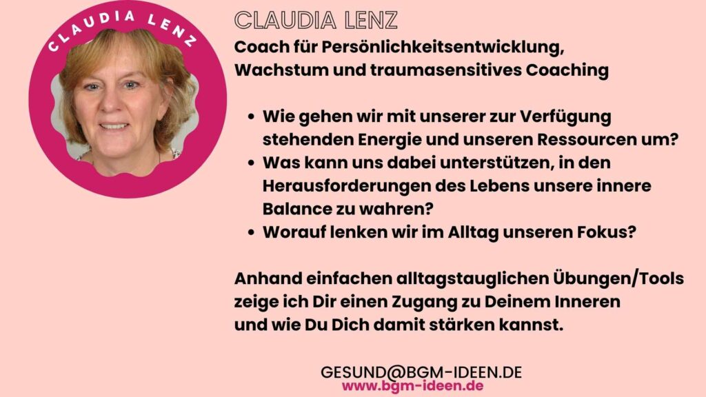 Claudia Lenz traumasensitives Coaching
